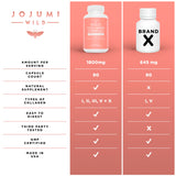JOJUMI WILD 5-in-1 Multi Collagen Capsules (Type I, II, III, V + X) for Skin, Hair, Nails & Joint Health - Collagen Supplements for Women Gut Health Collagen Peptides & Anti Aging Pills