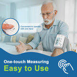 Glucoracy Blood Pressure Monitor, Upper Arm Cuff, Blood Pressure Machine for Home Use, Large Backlit LED Display, Portable One-Piece Design