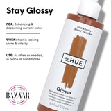 dpHUE Gloss+, Strawberry - 6.5 oz - Semi-Permanent Hair Color & Conditioner - Paraben, SLS & SLES Sulfate Free - Vegan, Leaping Bunny Certified