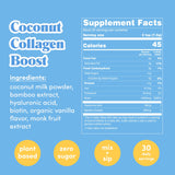 GOLDE Vanilla Cream Collagen Boost Vegan Creamer | Plant Based Collagen Supplement with Hyaluronic Acid, Biotin, & Bamboo Extract | Supports Hair, Skin, and Nail Health | 30 Daily Servings