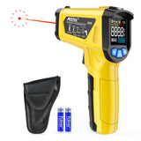 Infrared Thermometer - MESTEK Digital IR Laser Thermometer -58°F~1472°F Heat Temperature Gun with Adjustable Emissivity & Max Value, Non-Contact Surface Thermometer for Cooking, Freezer, Engine, HVAC