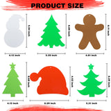 Max Fun 302PCS Christmas Crafts Tree Foam Shapes Stickers Set Craft Kits, Xmas Tree Hat Snowman Christmas Decorations for Kids Crafts Party Favors Supplies