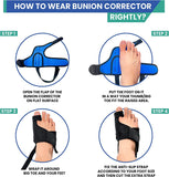 11pcs Bunion Corrector for Women & Men - Bunion Relief Kit with Toe Separators and Bunion Splints Hammer and Big Toe Separator, Spacers and Straighteners, Exercise Strap for Hallux Valgus Correction