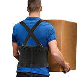 PAZAPO Back Brace Men and Women - Lower Lumbar Support for Heavy Lifting - Lower Back Support Belt with Removable Suspenders-Adjustable Back Belt for Workout, Back Pain Relief, M/L(30-37 Inches)