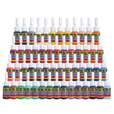 SOLONG TATTOO Ink Set 54 Complete Colors Pigment Kit 1/6oz (5ml) Tattoo Supply for Tattoo Kit