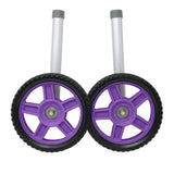 Top Glides 8" Off-Road Walker Wheel Kits with FREE FlexFit Universal Ski Glides (Purple)