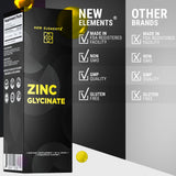 Zinc Supplements 50mg | Liquid Zinc Supplement | Zinc Glycinate Drops for Adults | Supports Immune Health | Metabolism | Skin Care Supplement | Non-GMO | Vegan | Gluten-Free