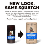 Dr. Squatch Natural Deodorant for Men 3 Pack Fresh Falls – Odor-Squatching Men's Deodorant Aluminum Free (2.65 oz, 3 Pack)