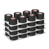 Cramer Team Color Athletic Tape, Black, For Ankle, Wrist, and Injury Taping, Helps Protect and Prevent Injuries, Promotes Faster Healing, Athletic Training First Aid Supplies, 1.5", Bulk 32 Roll Case