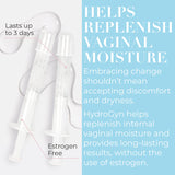 Hydro GYN Vaginal Moisturizer | Long-Lasting Dryness & Discomfort Relief | Estrogen & Hormone Free | 10 Pre-Filled Applicators