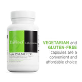 DAVINCI Labs Saw Palmetto - Dietary Supplement to Support Proper Prostate Health Function, Premenstrual Needs and Lactation* - with Saw Palmetto Berry Extract - Gluten-Free - 90 Vegetarian Capsules