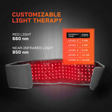 Lifepro Red Light Therapy Belt - Near Infrared Light Therapy for Pain - Red Light Therapy for Body - Muscle, Inflammation Relief - Red Light Belt for Elbow Joint, Back Pain Therapy