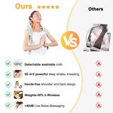 CARESKYpro Neck and Shoulder Massager with Heat Cordless Deep Tissue Electric 5D Shiatsu Kneading Back Massager for Pain Relief Full Body Massage Best Gifts for Men Women