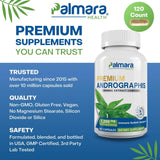 Palmara Health Premium Andrographis Paniculata Extract 1,200mg (100mg Andrographolides), 120 Capsules, Non-GMO, Vegan, Gluten Free