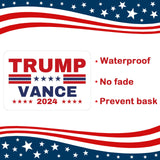 QSUM Trump Vance 2024 Magnet Sticker, 17"*11" Large Size Trump Vance Magnet Large Bumper Sticker for Car with UV Printing, Strong Adhesive Magnet and Vivid Color