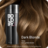 BOLDIFY Hair Fibers (56g) Fill In Fine and Thinning Hair for an Instantly Thicker & Fuller Look - Best Value & Superior Formula -14 Shades for Women & Men - DARK BLONDE