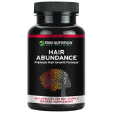 Trio Nutrition Biotin Hair Abundance | Hair Growth Vitamins for Stronger Hair, Skin & Nails | Biotin 10000mcg | Boosted with Essential Minerals Collagen & Keratin | Hair Supplement | 30 Day Supply