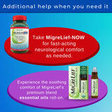 MigreLief-Now Fast-Acting Formula, As-Needed Nutritional Support for Migraine and Headache Sufferers - 60 Vegetarian Capsules