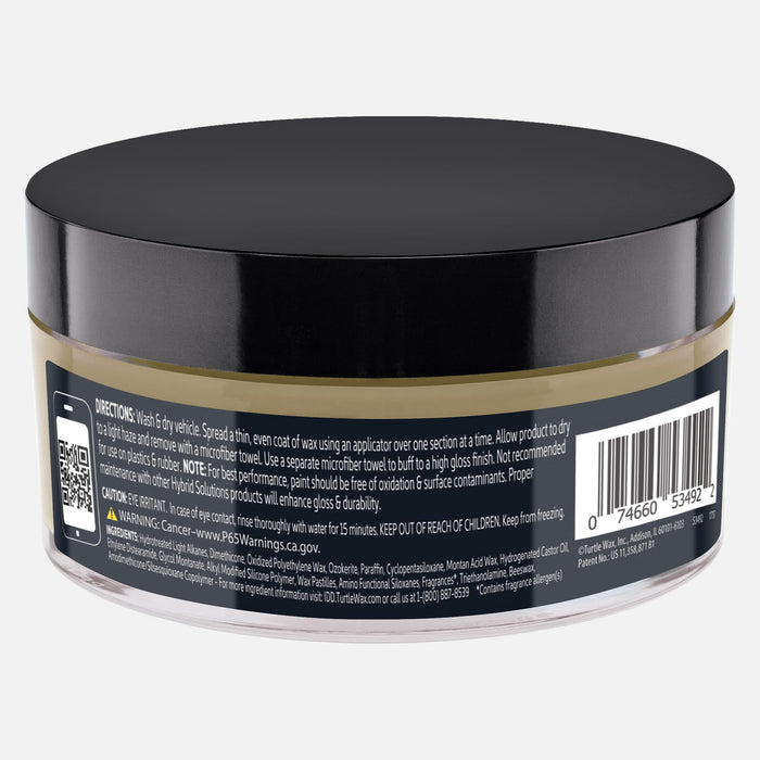 Turtle Wax Hybrid Solutions Ceramic Graphene Paste Wax for Car Detailing, High Gloss Shine, Extreme Water Beading, Long-Lasting Protection, for Paint, Glass Metal, Wheels and More, 5.5 oz (Pack of 1)
