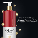 Olay Body Lotion for Women, Age Defying & Hydrating Dry Skin with Niacinamide 17 fl oz (Pack of 4)