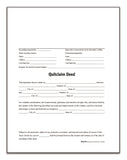 ADAMS Quitclaim Deed, Forms and Instructions (LF298) , White