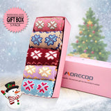 MORECOO Womens Socks Winter - Christmas Gifts for Women - Thick Wool Soft Warm Fuzzy Cozy Socks for Women