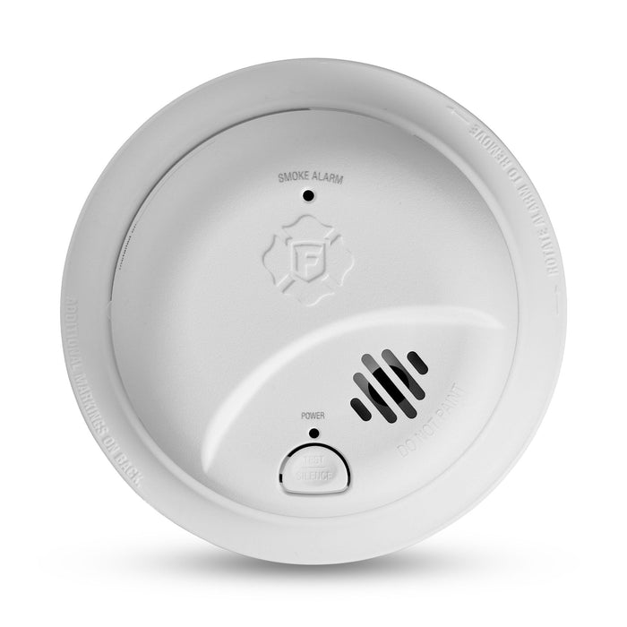 First Alert 0827B Ionization Smoke Alarm with 10-Year Sealed Tamper-Proof Battery , White , Pack of 1