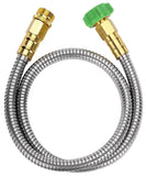 UNCO- Short Garden Hose, 3 Feet, Heavy Duty Stainless Steel Hose, Water Garden Hose, Metal Garden Hose