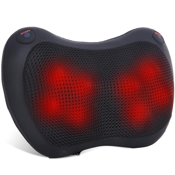 AERLANG Back and Neck Massager with Heat,Shiatsu Neck Back Massager Pillow,3D Deep Massager for Whole Body Muscle Pain Relief, Relaxation Gifts for Men, Women, Home Office Car Use (NOT Cordless)