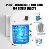 4Pack Bug Zapper Indoor,Electronic Fly Trap Insect Killer,Plug in Electronic Mosquitoes Zapper with Blue Lights Portable Home Insects Zapper for Office,Home,Kitchen,Bedroom,Living Room,Baby Room