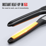 VANESSA PRO Small Flat Irons for Short Hair, Pencil Flat Iron for Edge/Bang/Men's Beard - Travel Flat Iron Dual Voltage(0.3-inch)