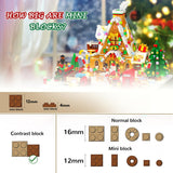 INSOON Advent Calendar 2024 Gingerbread House Mini Building Set with LED Light - 24 Day Christmas Countdown Building Block 1763 PCS, Xmas Gift Brick Toy Playset for Adult Teens Kids Girls Boys Ages 10+