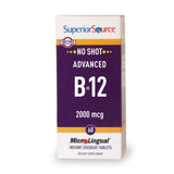 Superior Source No Shot Advanced B12 Vitamins Tablet, 2000 mcg, 60 Count