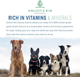 Canine Chlorella Tablets with Human Grade Fermented Chlorella for Dogs | Natural Dog Breath Freshener & Immune Booster Supplement | Dog Greens with Chlorophyll | 100 Vegan Tablets