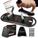 HOTWAVE Push Up Board Fitness,Foldable 20 in 1 Push Up Bar at Home Gym,Pushups Handles for Floor,Portable Workout Equipment