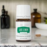 Young Living - Jade Lemon Vitality 5 ml | Digestive Health Supplement | Natural Cleansing Properties | Fresh Flavor for Food & Drinks | Essential Oil for Culinary Use