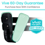 Vive Ankle Brace - Stabilizer Air Cast for Ankle Sprain Treatment, Foot Fracture - Hot & Cold Gel & Air Therapy - Stirrup Brace Support Cast Right Left Foot - Stabilizing Splint for Women, Men