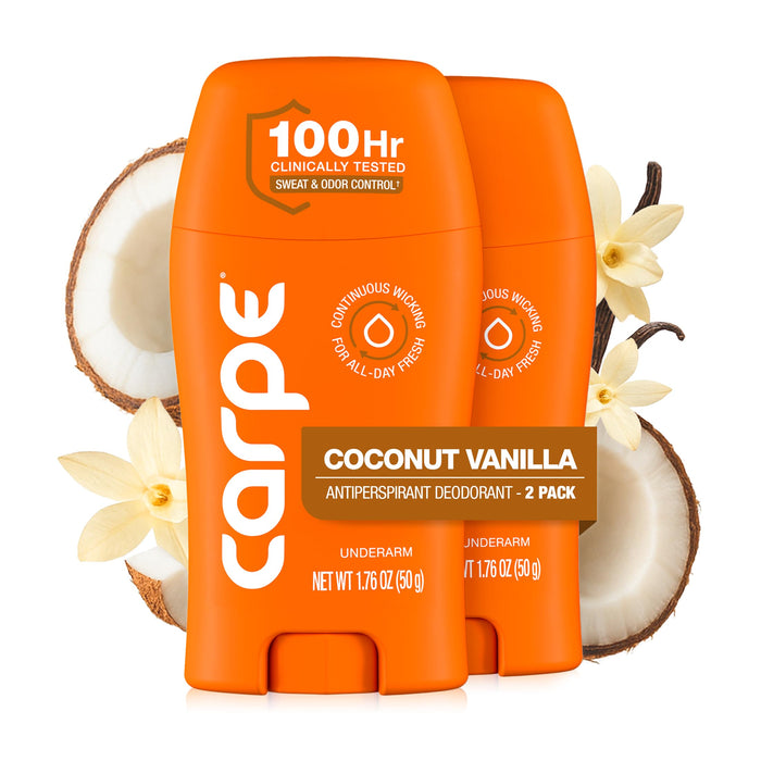 Carpe 100-Hour Antiperspirant Deodorant for Women - Coconut Vanilla