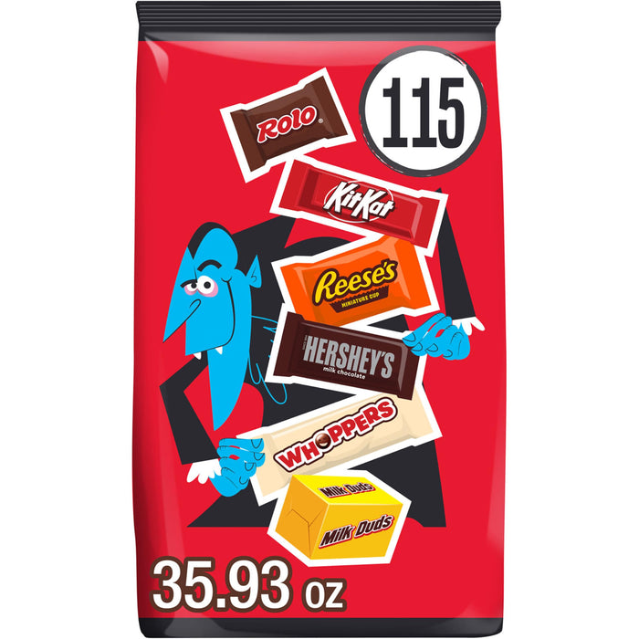 Hershey's Assorted Chocolate Halloween Candy Bulk Variety Pack, 35.93 oz