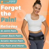 APECORE Sacroiliac Hip Belt for Women and Men That Alleviates Sciatic, Pelvic, Lower Back, Leg and Sacral Nerve Pain Caused by Si Joint Dysfunction| Hip Brace (Regular)