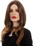 ALLAURA - Melania Trump Wig Long Brown Wavy Wigs Women Curly Hair Cosplay Full Wig