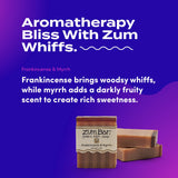 Indigo Wild Zum Bar Goat's Milk Soap - Mother's Day Gift - Frankincense and Myrrh - 3 oz (3 Pack)