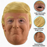 Halloween Latex Head Mask, Republican Presidential Candidate Trump & Joe Biden Mask, Realistic Celebrity Full-Head Rubber Maske for Novelty Old Man Cosplay Masquerade Costume (Adult Size) (trump)