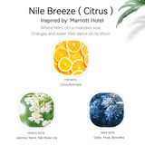 Hotel Collection Diffuser Oil for Diffusers - Nile Breeze - Aroma Essential Oil Blends for Aromatherapy Diffuser Machine, Citrus Jasmine & Cedarwood, Elevate Large Room with Air Fresheners - 5.3fl oz