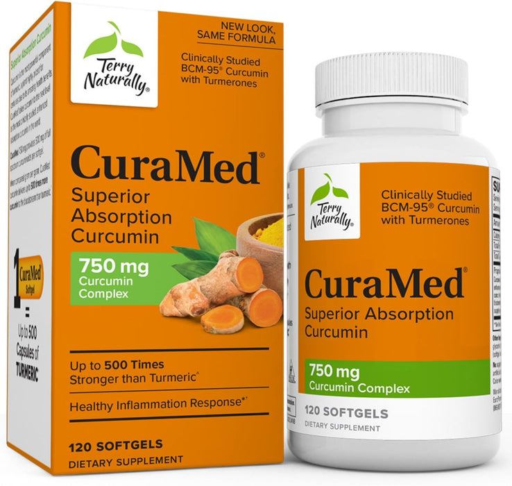 TERRY NATURALLY CuraMed Superior Absorption 750mg Softgels - 120 Count