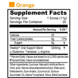 Healios Orange Flavor Oral Health and Dietary Supplement, Powder Form, Naturally Sourced L-Glutamine Trehalose L-Arginine, 11.64 Ounces