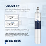 GLACIER FRESH RPWFE (with CHIP) Refrigerator Water Filter, Replacement for GE® RPWFE, RPWF, WSG-4, WF277, GFE28GMKES, PFE28KBLTS, GFD28GSLSS, PWE23KSKSS, GYE22HMKES, DFE28JSKSS, 3 Pack