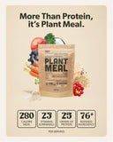 Plant Meal Replacement Shake - Vanilla - 25g of Plant Based Vegan Protein Powder, 76+ Organic Superfoods, Vitamins & Minerals, Mushrooms, Super Greens, Digestive Enzymes & Probiotics - 15 Servings