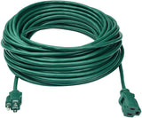 Clear Power 80 ft Outdoor Extension Cord 16/3 SJTW, Lawn & Garden Green Cable for Christmas Decoration, 3-Prong Grounded Plug, Water & Weather Resistant, Flame Retardant, DCOC-0202-DC