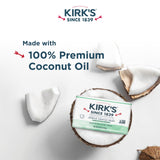 Kirk's Castile Bar Soap Clean Soap for Men, Women & Children | Premium Coconut Oil | Sensitive Skin Formula, Vegan | Soothing Aloe Vera | 4 oz. Bars - 6 Pack